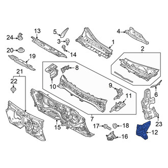 Mazda OE - Front Left Cowl Side Panel