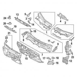 2023 Mazda CX-50 Cowl Panels & Parts | Vent Grills — CARiD.com