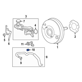 Mazda OE - Power Brake Booster Vacuum Hose Grommet
