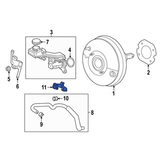 Mazda OE - Power Brake Booster Vacuum Hose Bracket