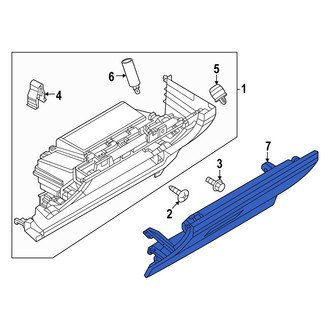 Mazda OE - Front Glove Box Door