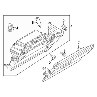 Mazda OE - Instrument Panel - Glove Box