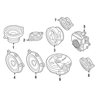 Mazda OE - Instrument Panel - Sound System (Speakers)