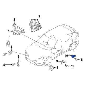 Mazda OE - Rear Air Bag Impact Sensor