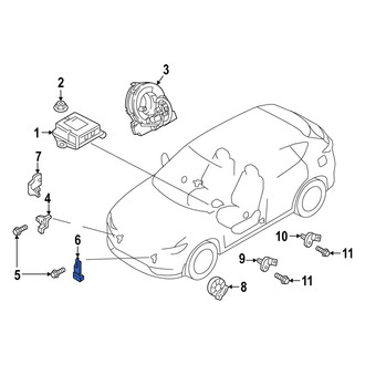 Mazda OE - Center Air Bag Impact Sensor Bracket