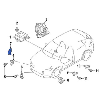 Mazda OE - Right Air Bag Impact Sensor Bracket