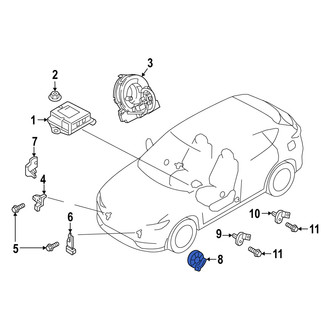 Mazda OE - Center Front Air Bag Impact Sensor
