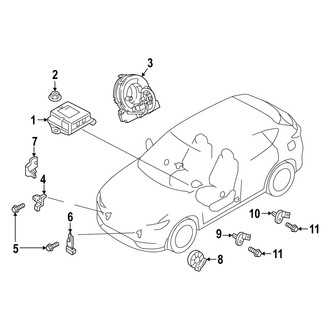 Mazda OE - Restraint Systems - Air Bag Components (Modules & Sensors)