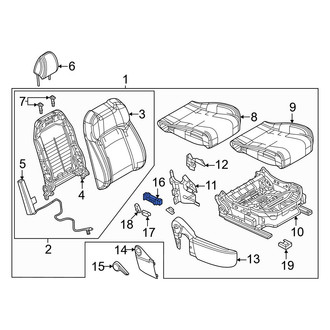 Mazda OE - Front Right Power Seat Switch