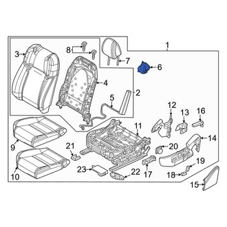 Mazda OE - Front Left Upper Temperature Controlled Seat Blower Motor