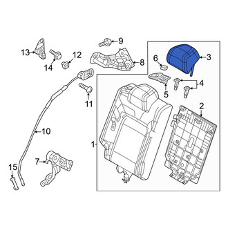 Mazda OE - Rear Right Headrest