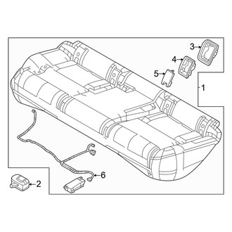 Mazda OE - Seats & Tracks - Rear Seat (Seat Cushion)
