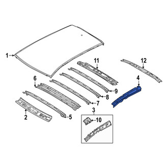Mazda OE - Left Roof Side Rail Reinforcement