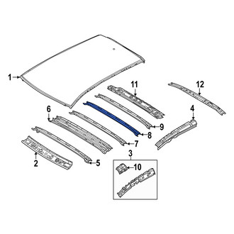 Mazda OE - Center Rear Roof Panel Reinforcement