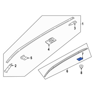 Mazda OE - Roof Luggage Carrier Side Rail Gasket