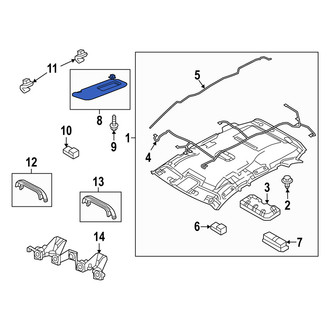 Mazda OE - Left Sun Visor