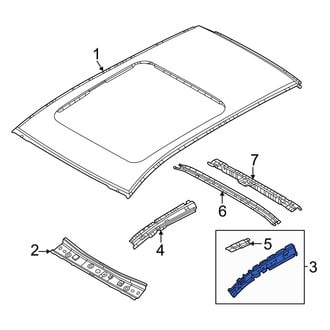 Mazda OE - Left Roof Side Rail