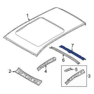 Mazda OE - Rear Roof Header Panel