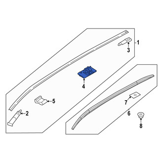 Mazda OE - Roof Molding Clip