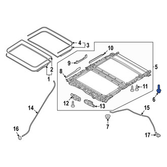 Mazda OE - Sunroof Frame Screw