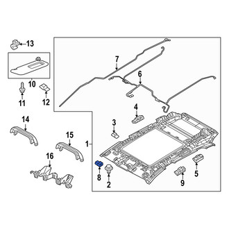 Mazda OE - Right Sun Visor Light