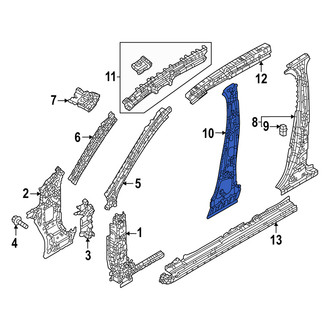 Mazda OE - Left Body B-Pillar