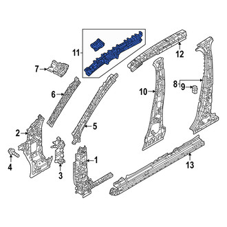 Mazda OE - Left Roof Side Rail
