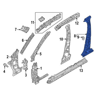 Mazda OE - Left Body B-Pillar Reinforcement