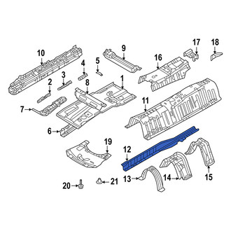 Mazda OE - Front Left Inner Floor Pan Reinforcement