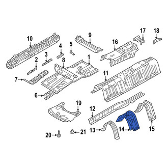 Mazda OE - Front Center Floor Pan Reinforcement