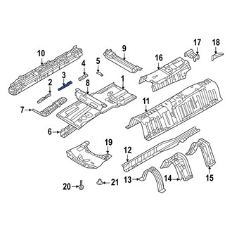 Mazda OE - Front Center Left Floor Pan Reinforcement