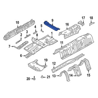 Mazda OE - Front Right Rearward Floor Pan Crossmember