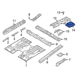 Mazda OE - Front Center Floor Pan Reinforcement