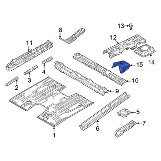 Mazda OE - Front Center Floor Pan Reinforcement