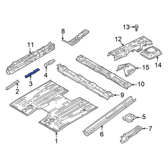 Mazda OE - Front Center Left Floor Pan Reinforcement
