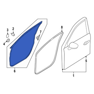 Mazda OE - Front Left Outer Door Seal