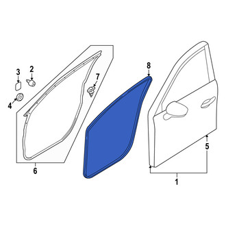 Mazda OE - Front Inner Door Seal