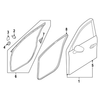 Mazda OE - Front Door - Door & Components