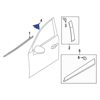 Mazda OE - Front Left Forward Door Applique