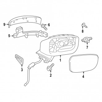 2025 Mazda CX-50 OEM Mirrors - Towing, Side View | CARiD