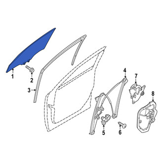 Mazda OE - Front Right Door Glass