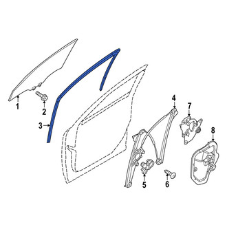Mazda OE - Front Left Window Channel