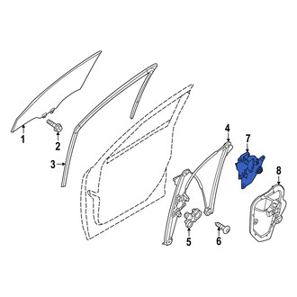 Mazda OE - Front Left Inner Door Access Cover