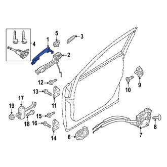 Mazda OE - Front Left Outer Exterior Door Handle