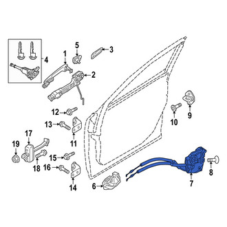 Mazda OE - Front Left Door Latch Assembly