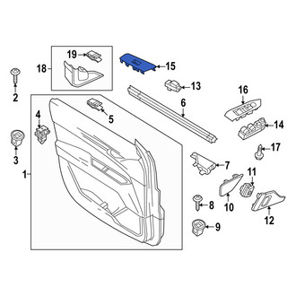 Mazda OE - Front Right Door Switch Trim Panel