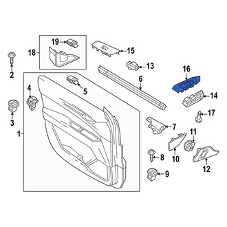 Mazda OE - Front Left Door Switch Trim Panel