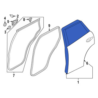 Mazda OE - Rear Left Door Shell