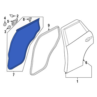 Mazda OE - Rear Left Outer Door Seal
