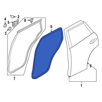Mazda OE - Rear Inner Door Seal
